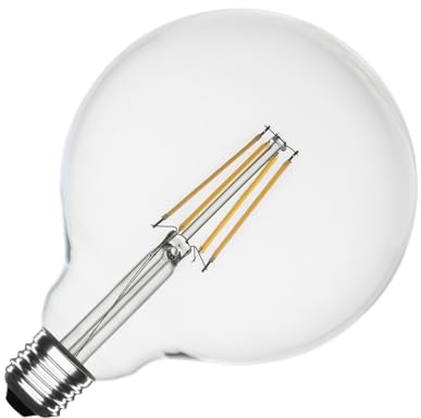 LEDKIA LIGHTING Bombilla Filamento LED E27 8W 1055 lm Regulable G125 No Flicker 2700K Blanco Cálido