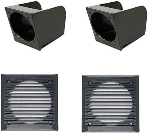 Generico Porta Casse Altoparlanti Box colore NERO (senza altoparlanti) per montaggio Stereo autoradio Specifiche (NON ORIGINALI) COMPATIBILI con Panda modello 141 prodotte dal 1986 al 2003-2072N