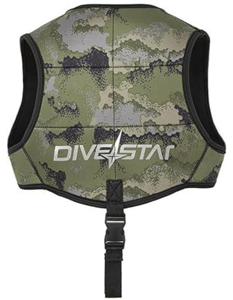 Fenteer Gilet de Plongée Neoprene avec 6 Poches pour Poids et Boucle Réglable Confortable Adapté Aux Hommes Femmes pour Pêche sous-Marine Plongée Bateau, XXL Ou XXXL