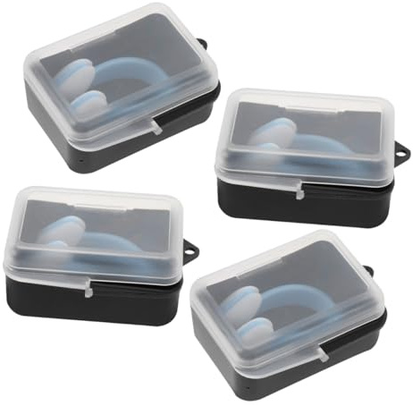 Healifty 4 Pezzi Tappi Naso Nuoto in Silicone Leggeri e Impermeabili con Design Antiscivolo Clip per Adulti e Protezione Nasale per Nuoto Surf e Sport Acquatici