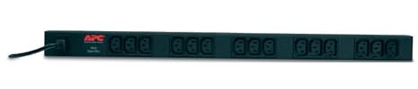 APC Rack PDU – AP9568 – strömfördelning (basic, vertikal montering, 10 A, 230 V, 15 utgångar C13, IEC C14)