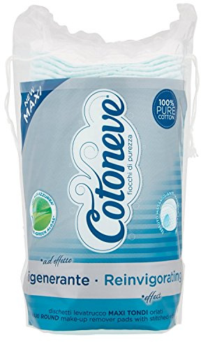 Cotoneve 3408 Dischetti Levatrucco Speciali, Cotone, Azzurro, 8 x 8 x 0.25 cm
