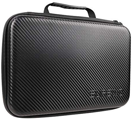 SUREWO custodia impermeabile per il trasporto compatibile con GoPro Hero 13/12/11/10/9/8/7/(2018)/6/5 nero, DJI Osmo Action, AKASO/Campark/YI Action Camera e altro (nero, grande)