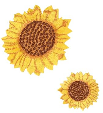 JEWEDECO 10St Flicken aufbügeln Vielzahl von Kunsthandwerk aus Sonnenblumen paste für kleidungsapplikationen leinenbettwaesche постельное белье schmücken gestickte Aufnäher Stoff