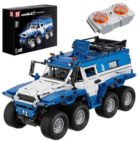 Mould King 13089 Ferngesteuert Geländewagen SUV Klemmbausteine Avtoro Shaman 8×8 Geländefahrzeuge Offroad Bausteine mit Motor Kompatibel mit Andere Marke(3062 Teile)