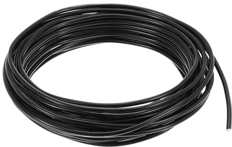 PATIKIL Alambre Bonsái de 4mm, 1 Rollo de Alambre Floral de Aluminio Anodizado, 10 m para Fijar Ramas de Jardinería, Árboles, Formación Bonsai, Negro