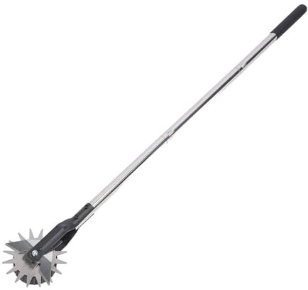 TOPINCN Coupe-Bordure à Roues, Coupe-Bordure Manuel de Trottoir à Longueur Réglable, Cisaille à Outil de Pelouse pour Couper l'herbe Le Long des Trottoirs, du Jardin et des Allées