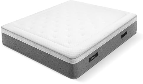 WIN REST Colchón Muelles Ensacados 105X190, Modelo SUPREME, Altura 29 cm, Viscoelástico Reticulado, Espuma Cloud Foam, Gran Adaptabilidad, Firmeza Media, Tejido Strech, Hipoalergénico, Hecho en España