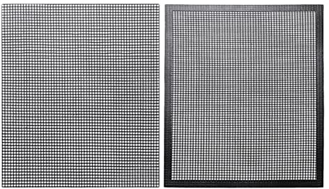 ibasenice 1 Juego Alfombrillas De Barbacoa Reutilizables Tapetes Antiadherentes De Silicona De Alta Temperatura para Asar Carne Verduras Y Pizzas Fáciles De Limpiar Y Ecológicas 2 Piezas