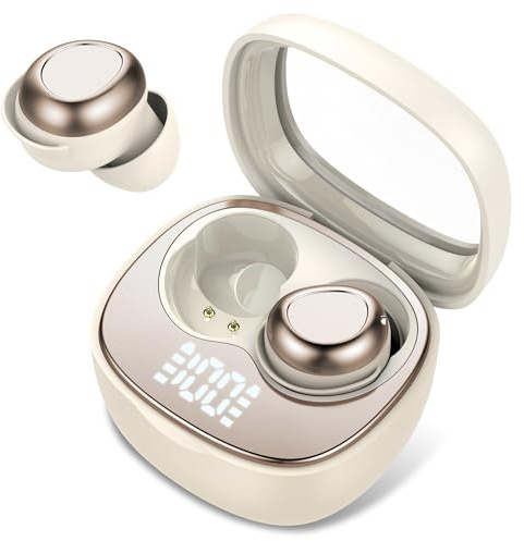 Cuffie per Dormire Mini Bluetooth 5.4, Auricolari Wireless 2025 con 45 Ore Autonomia, Sleepbuds con Cuscini Morbidi, Suono Dolce e Confortevole Senza Pressione
