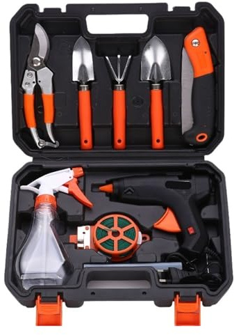 Set combinato di attrezzi da giardinaggio giardino for cassetta degli hardware for piantare