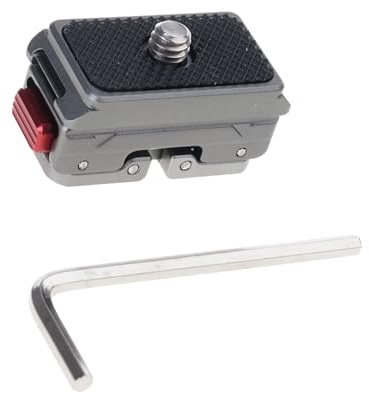 HDOYTXXM Piattaforma Adattatore Rimovibile e Resistente alle intemperie per Action Camera Tecnologia indossabile Design Sicuro del Telaio in Alluminio Base Stabile del Dispositivo indossabile