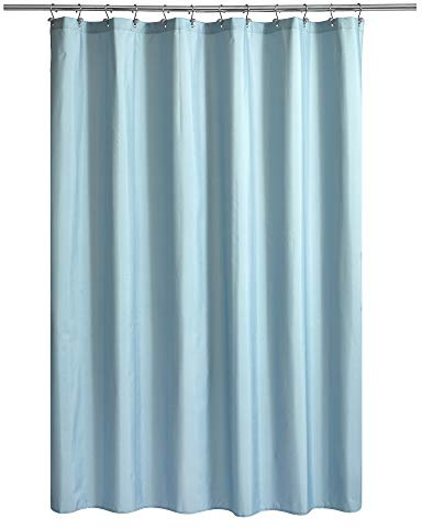 Shower Curtain or Fabric Liner, Waterproof TPU Breathable Machine Washable, Use for Bathtub/Stand at Home and Hotel, Blue, 72 x 72