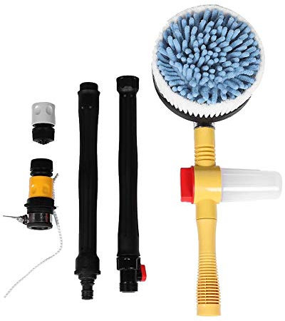 Gorgeri Hochdruck-drehende Autopflege Waschbürste, Reinigung Waschschwamm Werkzeug, Auto Waschwerkzeug, Auto Reinigungsbürste, Hochdruck Autowaschbürste, Reinigungswerkzeug fürs Auto
