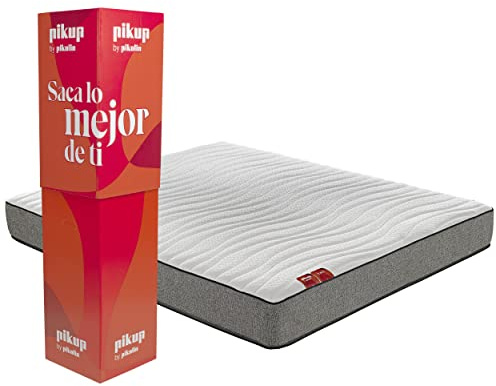 PIKOLIN Colchón PIKUP Live | Viscoelástico y Espuma HR | Firmeza Alta | Altura 22cm | Confort Alto | Ventilación Alta | 90x200