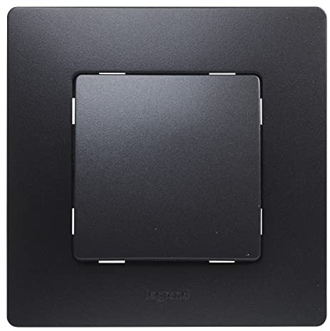 Legrand 396495 NL - Cruce monopieza, negro, individual
