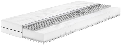 Badenia Trendline BT260 7-Zonen Kaltschaummatratze, Stiftung Warentest Testurteil GUT Ausgabe 03/2022 , Härtegrad 2 (H2 - weich), 80 x 200 cm, Öko-Tex Zertifiziert