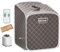 COSTWAY Sauna de Vapor Portátil, Tienda de Sauna Plegable de 2L con Silla, 9 Niveles de Temperatura Ajustable, Fumigación 1050W, Spa Individual, Desintoxicación, 83 x 84 x 107 cm (Gris)
