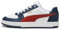 PUMA Unisex Caven 2.0 Sneaker, White-Mars Red-Club Navy, 43 EU