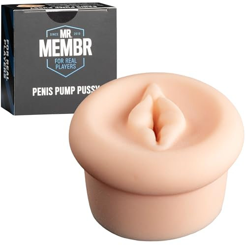 MR.MEMBR Penis Pumpe Zubehör - Realistischen Penis Aufsatz für Ihre Penis Vakuumpumpe - Taschenmuschi für Penispumpe - Sex Toyset für Man - Zubehör für Vakuumpumpen Penis - Penispumpe Aufsatz
