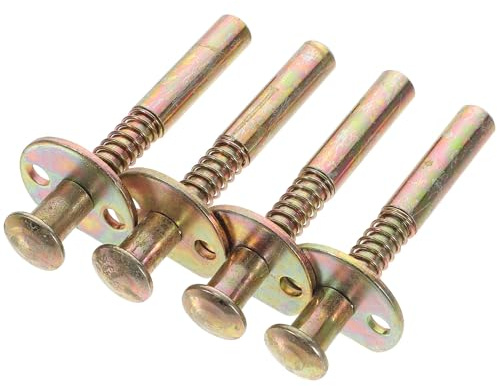 Toddmomy Loquets à Ressort pour Berceau 4 Pièces Goupille de Piston en Métal, Accessoires de Sécurité pour Lits Bébé et Meubles, Installation Facile pour Moustiquaire et Armoire