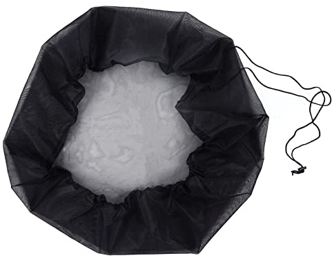 Copertura in rete per barile di pioggia Rete protettiva per secchio per raccolta acqua esterna Rete Poliestere resistente sporco Nero per strumento di raccolta della
