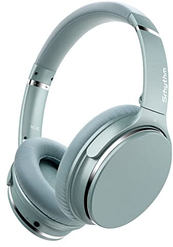 Srhythm Reacondicionado NC25 Auriculares de Diadema Estéreo Inalámbricos con Cancelación de Ruido. Headhpones Ligeros Plegables con Hi-Fi, Micrófono Integrado (Verde)