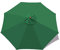 SMLJFO Replacement 8 Rib Parasol Canopy, 3 m Market Table Umbrella, UV Protection, Replacement Fabric, Green
