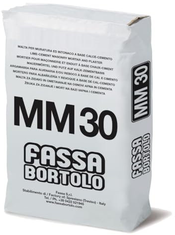La zappa Malta cementizia 5 Kg per muratura MM30 per migliorarne la lavorazione e l'adesione