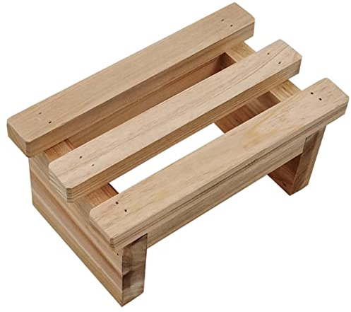Generico sgabello basso in legno sgabello seduto base espositiva poggiapiedi per adulti pouf per banco resistente all'usura panca per di legno