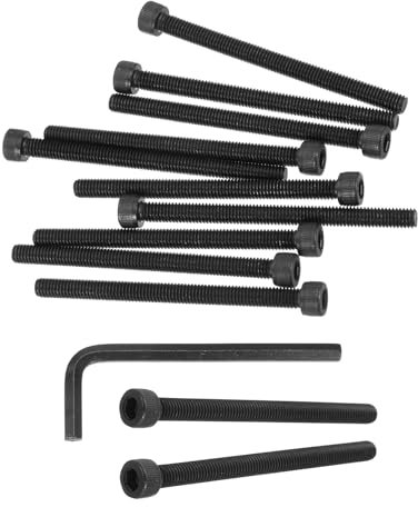 PATIKIL M6 x 80mm Hex Socket Head Screws Cap Bolt, 10 Pack 12.9 Grade Carbon Steel Hexagon Socket Screw Hex Socket Drive Machine Screws with Hex Wrenches, Black