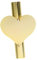 HEMOTON Wandvase Echte Mini Blumenvase Wanddekorationen Kleine Vase Kleine Wandvase Partydekorationen Hochzeitsdekor Weiße Herzvase Künstliche Hängevasen Blumen LED Goldenes
