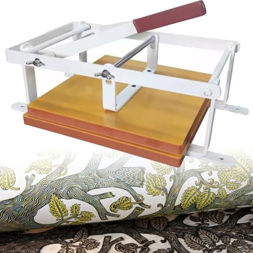 Máquina de impresión Plana Manual, Prensa de impresión en linóleo de 30 x 30 cm, con Ajuste de Altura, Prensa Manual de Palanca, Prensa para impresión tipográfica, para Tinta en xilografía y Cortes