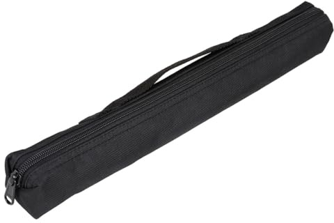Mobestech Bolsa para Grabadora y Flauta de Tela Oxford Negra Resistente al Agua Cremallera, Estuche Portátil Fácil de Llevar para Proteger Instrumentos de Viento