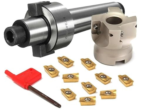 JoyousMall MT3 pour fraise conique morse BAP400R 50 mm avec inserts APMT1604 pour ébauche en acier et usinage d'avion