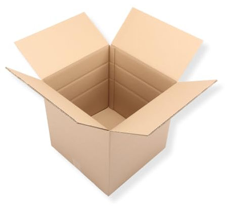 3 St. Faltkartons 400x400x400 braun 2-wellig 2.30 BC-Welle Modulkarton 6er Versandverpackung Bücherkarton Umzugskarton