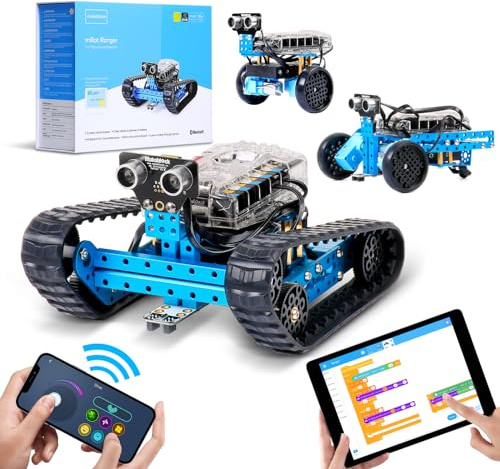 Makeblock mBot Ranger Roboter Programmierbarer 3 in 1, Roboter Bausatz für Kinder ab 8 Jahre, APP-Ferngesteuerte Roboter Kinder Spielzeug können mit Scratch/Arduino programmiert Werden