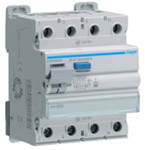 Hager CDF663D Disjoncteur différentiel 4 pôles 63 A 30 mA Type F