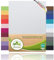 leevitex Topper Boxspringbett Spannbettlaken | 100% Baumwolle | Ökotex | 125 g/m² | 180x200cm - 200x200cm | Weiß | 18 cm Steg