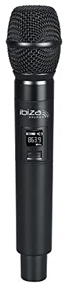 Ibiza Sound HM20-UHF Micrófono de Mano UHF 863.9MHz