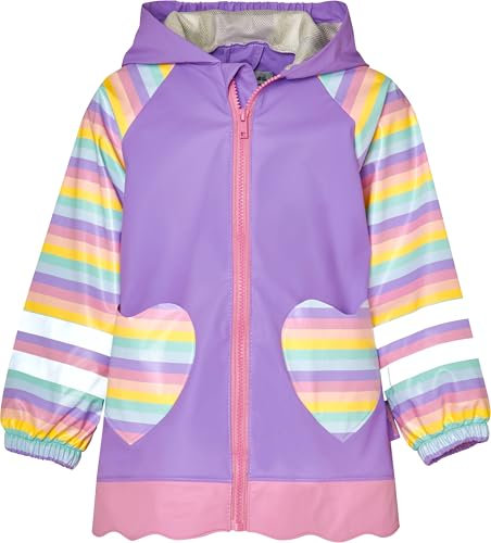 Playshoes Regenjacke Unisex Kinder Wind- und wasserdicht Regenmantel Regenbekleidung, Einhorn, 98