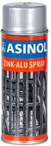 ASINOL Zink-Alu Spray Korrosionsschutz Grundierung Zinkspray 400 ml Spraydose
