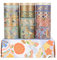 LGEGE 15 Rollen Künstlerisches Washi Tape Set, 30/20/15/5 mm breit, buntes Blumenmuster Gold Foli Druck, japanisches Abdeckband Dekor für Scrapbook, Bullet Journal, Geschenkverpackungen (2 m)