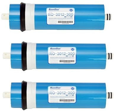 Membrana RO-3012-300 GPD ad alte prestazioni - serie residenziale - per impianti ad osmosi 3 PEZZI
