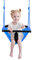 Nets Tribe 2-in-1-Schaukel für Kleinkinder. Schaukelsitz für Kinder mit verstellbaren Seilen, Robustes Seilspiel-Schaukelset für Kinder, für drinnen und draußen, Garten. Upgrade-Produkt (Blau)