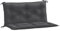 vidaXL Gartenbank-Auflagen 2 STK. Melange Anthrazit 100x50x7 cm Stoff