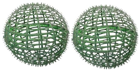 Alipis Topiary Ball Frames 2 Pcs 7.87in Green Plastic for Garden Home Decor