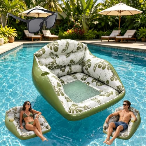 Sillón Inflable for Piscina 3 en 1, portátil y Transpirable(1PC-A)