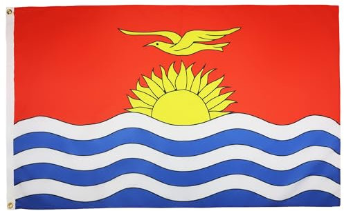 BANDIERA KIRIBATI 150x90cm - GRAN BANDIERA GILBERTESE 90 x 150 cm Poliestere leggero - Bandiere - AZ FLAG