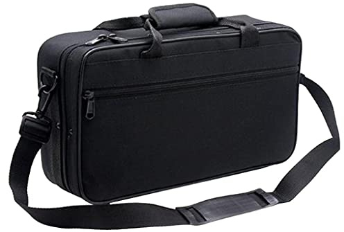 HomeDecTime Estuche para Clarinete Acolchado de Algodón Y Espuma Resistente Al Agua 600D, Estuche para Clarinete Negro